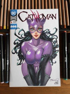 Collette Turner - Catwoman- Collette Turner Event Day 7 - Original Sketch Cover