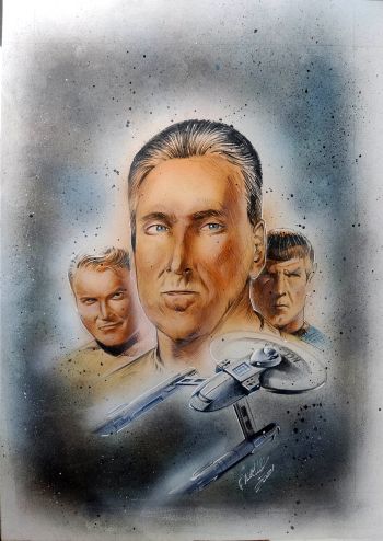 Image of Star Trek 11x17 original Art by Manu Silva