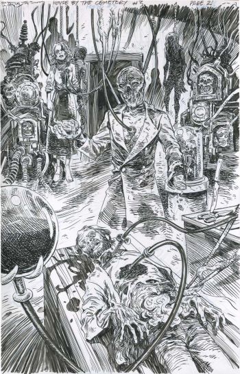 Image of Fulci Horror art, Dr Freudstein by Vince Locke