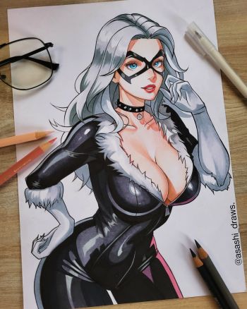 Image of Black cat 🔥 [original Artwork]