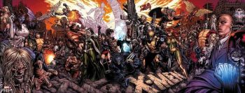 Image of X-MEN UNIVERSE MARVEL SIGNATURE CANVAS PRINT SIGNED & NUMBERED DAVID FINCH