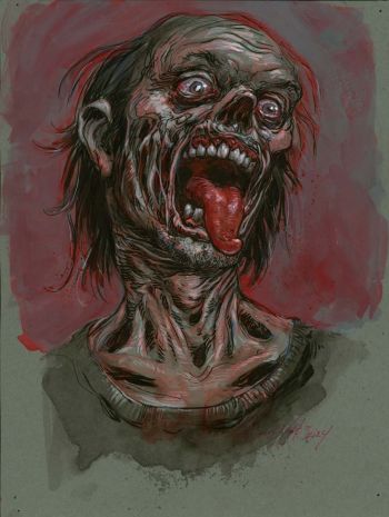 Image of Zombie portrait by Vince Locke