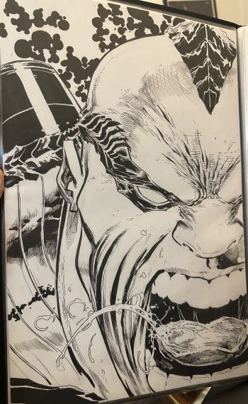 Image of Cover Art Annihilation 2099 #3 Ken Lashley 2099 Frame Variant Red Hulk 2099