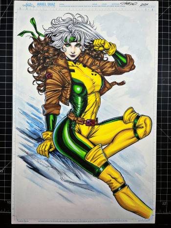 Image of Rogue 11x17 ADA Comic Art Board 