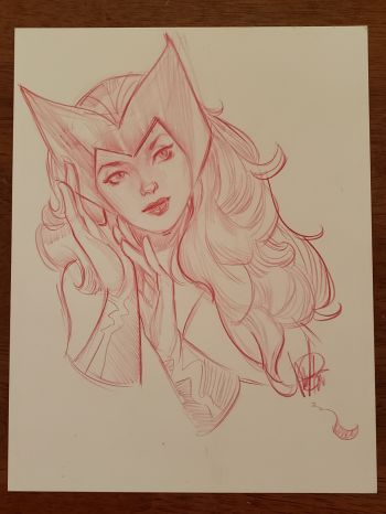 Image of Scarlet Witch Sketch