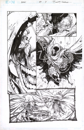Image of SPAWN ORIGINAL ART by Brett Booth & Adelso Corona!!