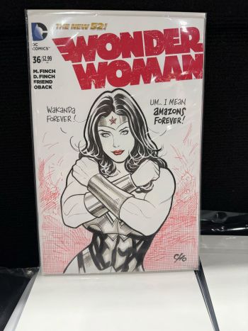Image of Wonder Woman "Amazons Forever" Sketch Cover by Frank Cho