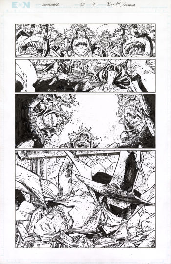 Image of Gunslinger Spawn #23 Page #4 Original Art