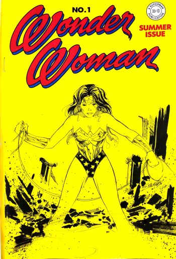 Image of Wonder woman sketch cover by Manu Silva