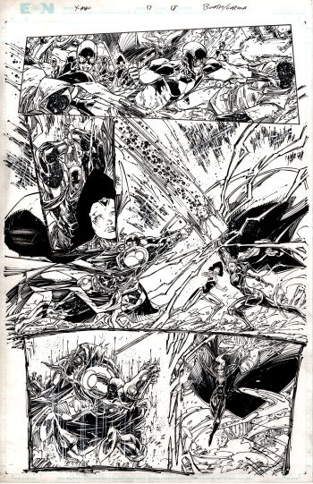 Image of Xmen #17 Pg #18 Original Art by Brett Booth & Adelso Corona!!