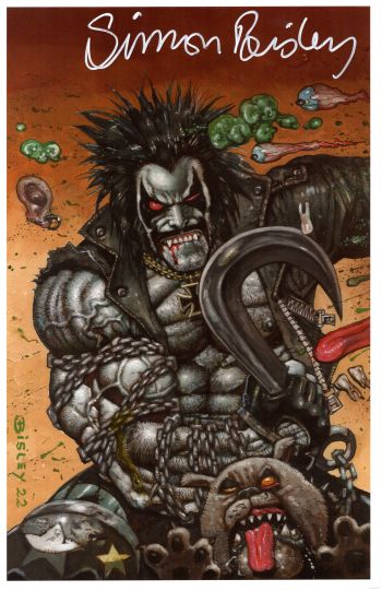Image of LOBO PRINT SIGNED SIMON BISLEY