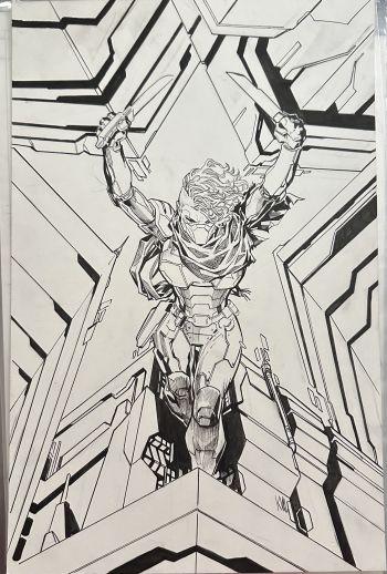 Image of Spider-Man 2099 Exodus #1 Variant Cover featuring Winter Soldier