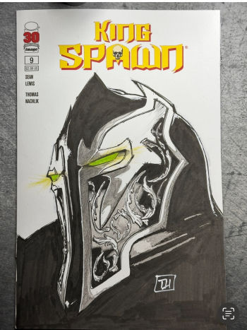 Image of Medieval Spawn on a King Spawn #9 blank cover