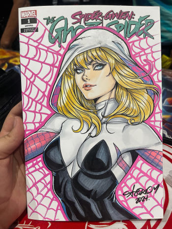 Image of Spider-Gwen Copic Sketch Cover