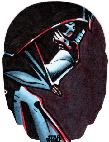 Image of Vader - Topps Finest shape card
