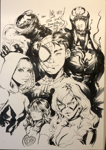 Image of Spidey jam by ARTGERM Stanley Lau, Derrick Chew, Kendrick Lim, Eric Chen, and Miki Okazaki