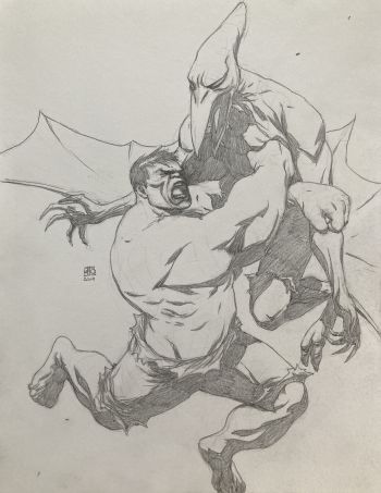 Image of Hulk vs Sauron!
