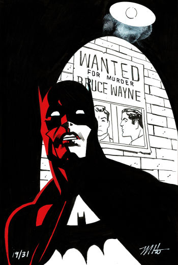 Image of Mike Hawthorne Arttrober: Batober Day 19 - Framed