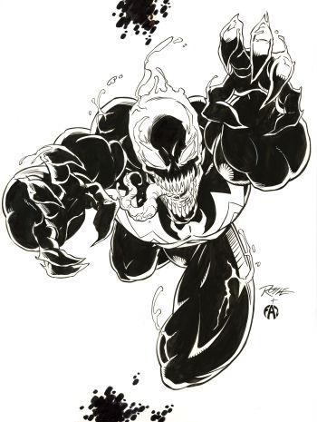 Image of Venom Pinup, Original Art Marvel /Panini uk