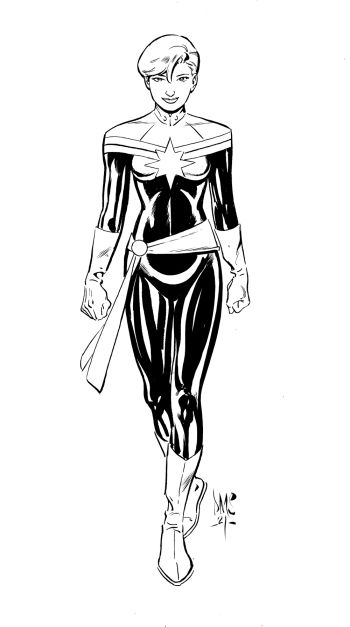 Image of Captain Marvel Illustration by Paul Smith
