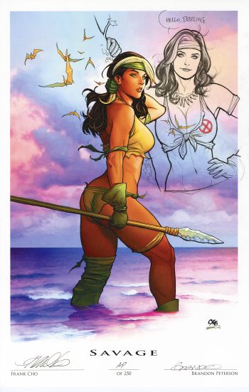 Image of Savage Land Rogue with Remarque by Frank Cho