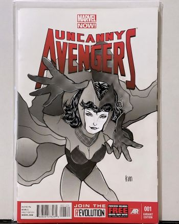 Image of Scarlet Witch Uncanny Avengers Blank Cover Sketch