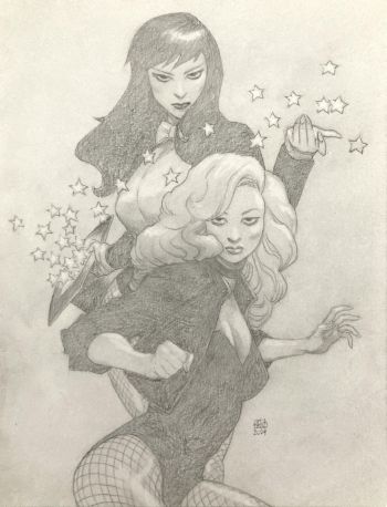 Image of Zatanna! Black Canary! Fishnet!