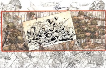 Image of SGT ROCK COMBAT PRINT SIGNED BILLY TUCCI