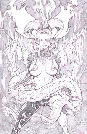 Image of Hardlee and Venom pencils -published cover