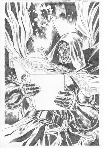 Image of One World Under Doom #2 Original Art Carlos Gómez