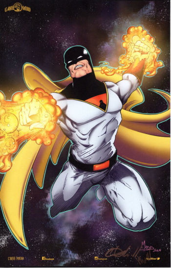 Image of SPACE GHOST COLOR PRINT SIGNED CRISS MADD & SHAWNA MADD