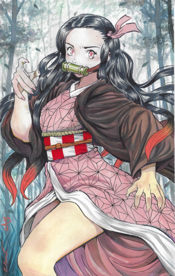 Image of Nezuko 11x17