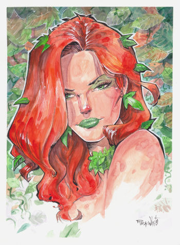 Image of Poison Ivy watercolor