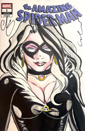 Image of Black Cat Sketch Cover by Escorza Bros