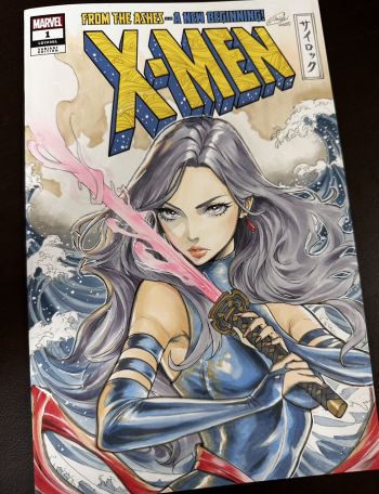 Image of Psylocke The Great Wave