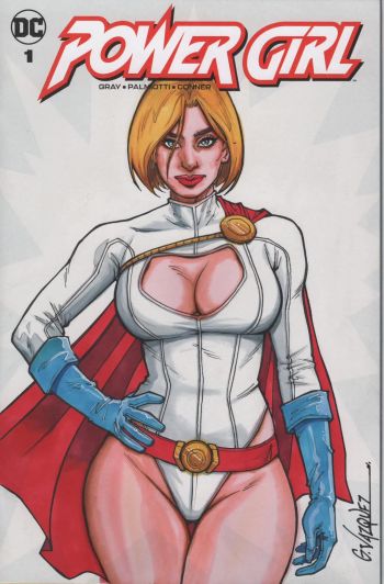 Image of Power Girl Sketch Cover