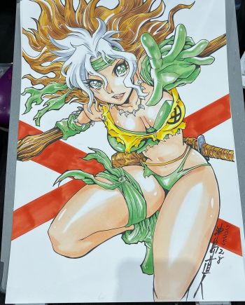 Image of One Naoto Tsushima Commission drawn at Osaka Comic Con 2025 (Mail away available!)
