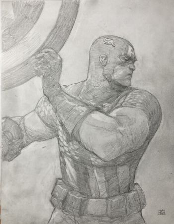 Image of Captain America sketch!