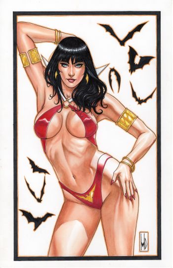 Image of Vampirella Comic Art by Michael DiPascale