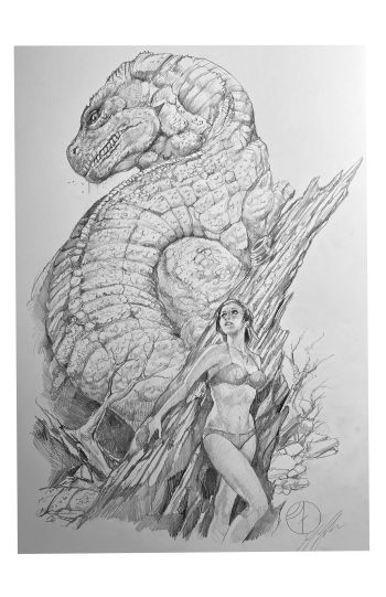 Image of Terror on Dinosaur Island, 11x17"