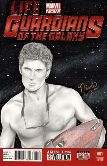 Image of Zardu Hasselfrau - Guardians of the Galaxy blank comic cover by Nicole Brune