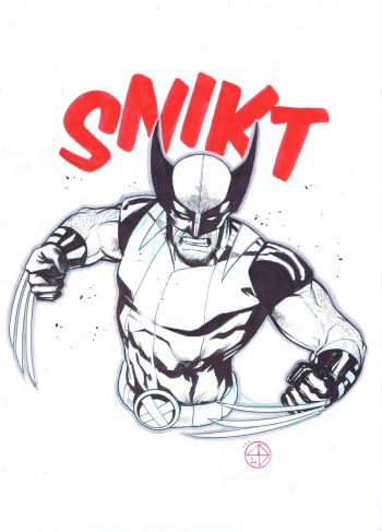 Image of Wolverine Ink Sketch by Andrea Broccardo