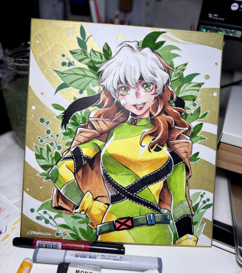 Image of Rogue X-men Shikishi Art