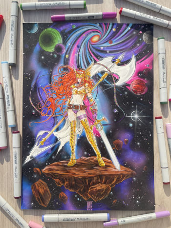 Image of Angela by JAK - 11"X17"