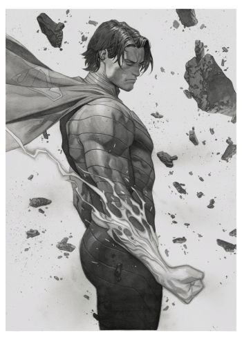 Image of Absolute Superman #7 Variant Cover Original Art by Jorge Molina