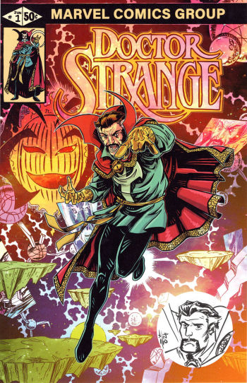 Image of DR. STRANGE PRINT REMARQUED SIGNED RICH WOODALL