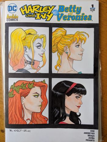 Image of Harley and Ivy meets Betty and Veronica #1 sketchcover