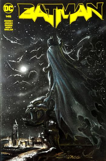 Image of Batman black sketchcover by Manu Silva