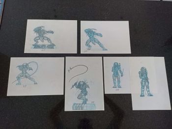 Image of Predator sketch sequence by Juan Bobillo
