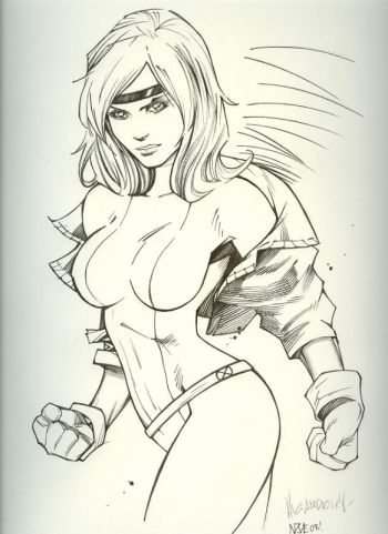 Image of Rogue by Ale Garza (Pencils) and Oliver Nome (Inks) (11x14)